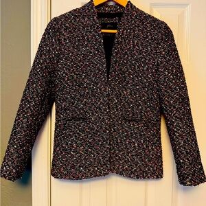 Pink confetti tweed going out Jcrew blazer